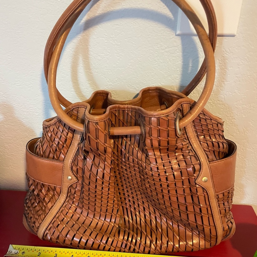 Cole Haan Woven Leather Purse